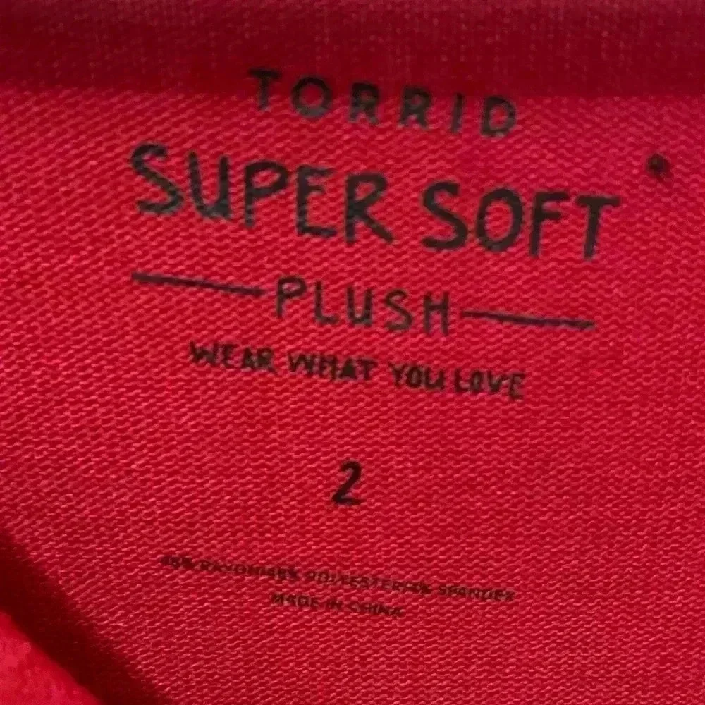 Torrid Super Soft Plush Hi Low Skater Dress 2X - Picture 3 of 6